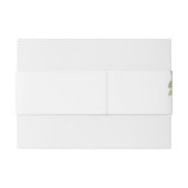 Feestelijke Kerstgroen Huwelijk Uitnodigingen Wikkel (Achterkant Voorbeeld)