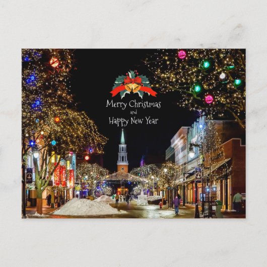 feestelijke kerstgroeten briefkaart (Voorkant)