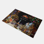 feestelijke kerstgroeten deurmat (Schuin)