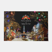 feestelijke kerstgroeten deurmat (Voorkant)