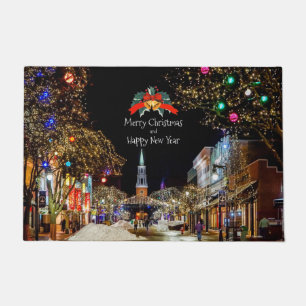 feestelijke kerstgroeten deurmat