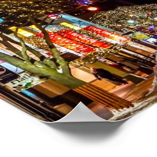 feestelijke kerstgroeten poster (Hoek)