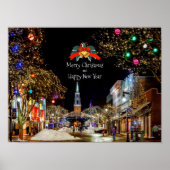 feestelijke kerstgroeten poster (Voorkant)