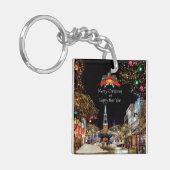 feestelijke kerstgroeten sleutelhanger (Voorkant Links)