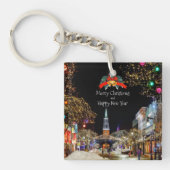 feestelijke kerstgroeten sleutelhanger (Voorkant)