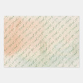 Feestelijke Kerstgroeten Vakantie Inpakpapier Vel (Voorkant)