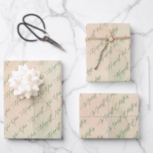 Feestelijke Kerstgroeten Vakantie Inpakpapier Vel