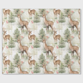 Feestelijke kerstherten cadeaupapier (Vlak)