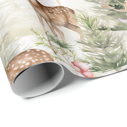 Feestelijke kerstherten cadeaupapier (Rol Hoek)