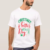 Feestelijke kersthoektand t-shirt (Voorkant)
