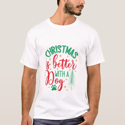 Feestelijke kersthoektand t-shirt (Voorkant)