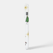 Feestelijke Kersthoes voor Telefoon iPhone Hoesje (Linkerkant)
