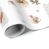 Feestelijke Kersthonden 4 Cadeaupapier (Rol Hoek)