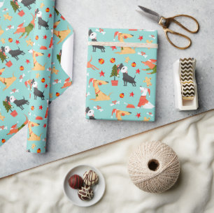 Feestelijke Kersthonden Cadeaupapier