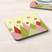 Feestelijke kerstillustratie bier onderzetter (Linkerzijde)