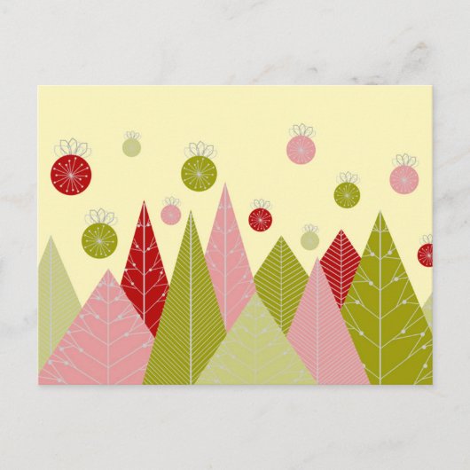 Feestelijke kerstillustratie feestdagenkaart (Voorkant)