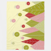 Feestelijke kerstillustratie fleece deken (Voorkant)