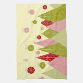 Feestelijke kerstillustratie theedoek (Verticaal)