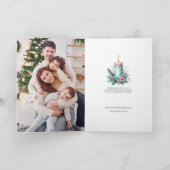 Feestelijke kerstkaars  foto kaart (Binnen)