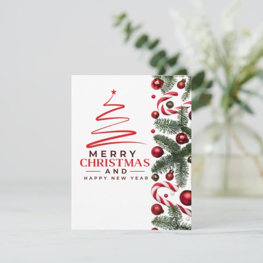 feestelijke kerstKaart (Staand voorkant)