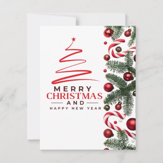 feestelijke kerstKaart (Voorkant)