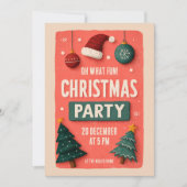 Feestelijke kerstkaart kaart (Voorkant)