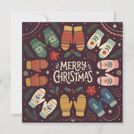 Feestelijke kerstkaart kaart