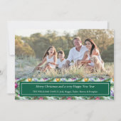 Feestelijke kerstkaart kaart (Voorkant)