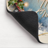 Feestelijke Kerstkaart met Glans Muismat (Hoek)