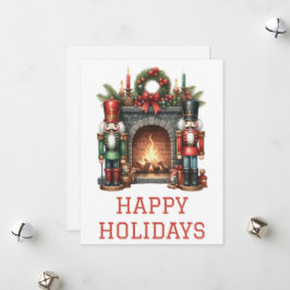 Feestelijke Kerstkaart met Haardvuur