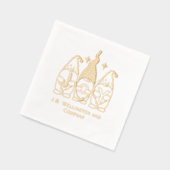 Feestelijke Kerstkabouters JOY Bedrijf / Familiena Folie Servetten (Links)