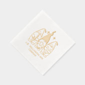 Feestelijke Kerstkabouters JOY Bedrijf / Familiena Folie Servetten (Rechts)