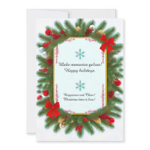 Feestelijke Kerstkader Met Dennen Takken