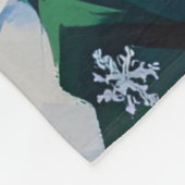 Feestelijke Kerstkat in Santa Hat Fleece Deken (Hoek)