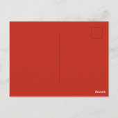 Feestelijke Kerstkat in Sinterklaashoed Briefkaart (Achterkant)