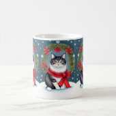 feestelijke kerstkat koffiemok (Center)