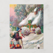 feestelijke kerstkerstfeestdag briefkaart (Voorkant)