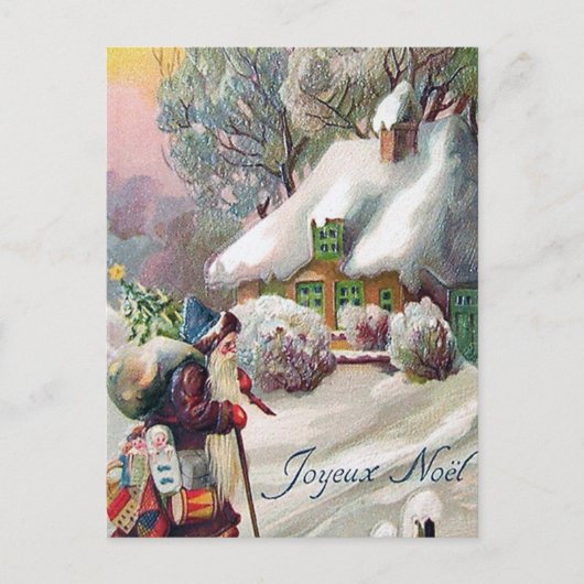 feestelijke kerstkerstfeestdag briefkaart (Voorkant)