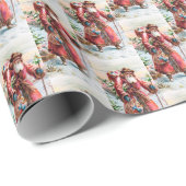 feestelijke kerstkerstfeestdag cadeaupapier (Rol Hoek)