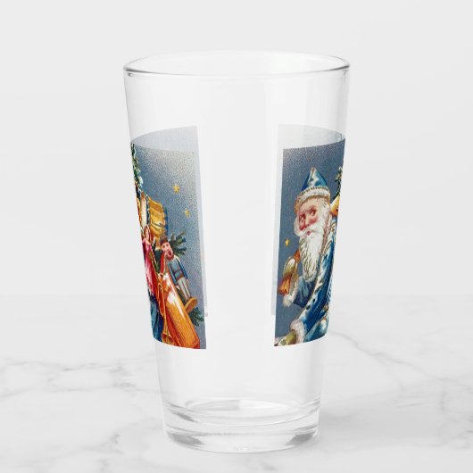 feestelijke kerstkerstfeestdag glas (Links)