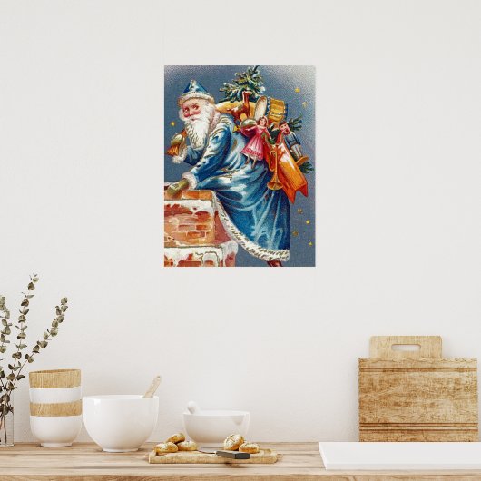 feestelijke kerstkerstfeestdag poster (Keuken)