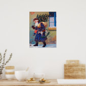 feestelijke kerstkerstfeestdag poster (Keuken)