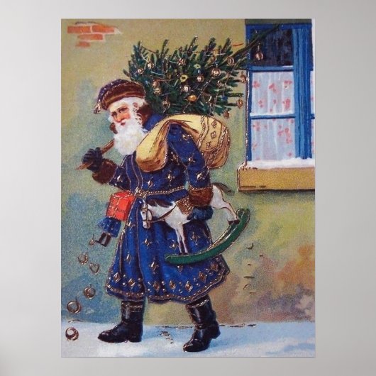 feestelijke kerstkerstfeestdag poster (Voorkant)