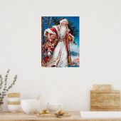 feestelijke kerstkerstfeestdag poster (Keuken)