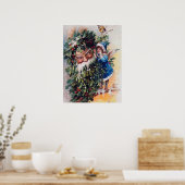 feestelijke kerstkerstfeestdag poster (Keuken)