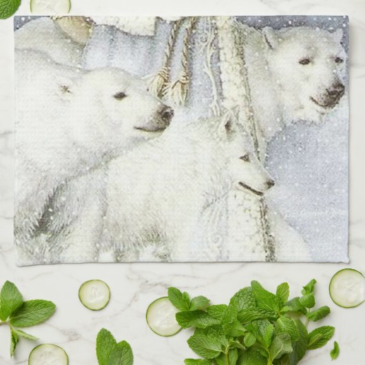 feestelijke kerstkerstfeestdag theedoek (Gevouwen)