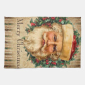 feestelijke kerstkerstfeestdag theedoek (Horizontaal)