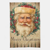 feestelijke kerstkerstfeestdag theedoek (Verticaal)