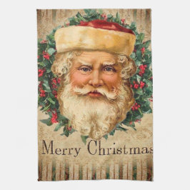 feestelijke kerstkerstfeestdag theedoek