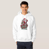 Feestelijke kerstkersthoodie hoodie (Voorkant volledig)